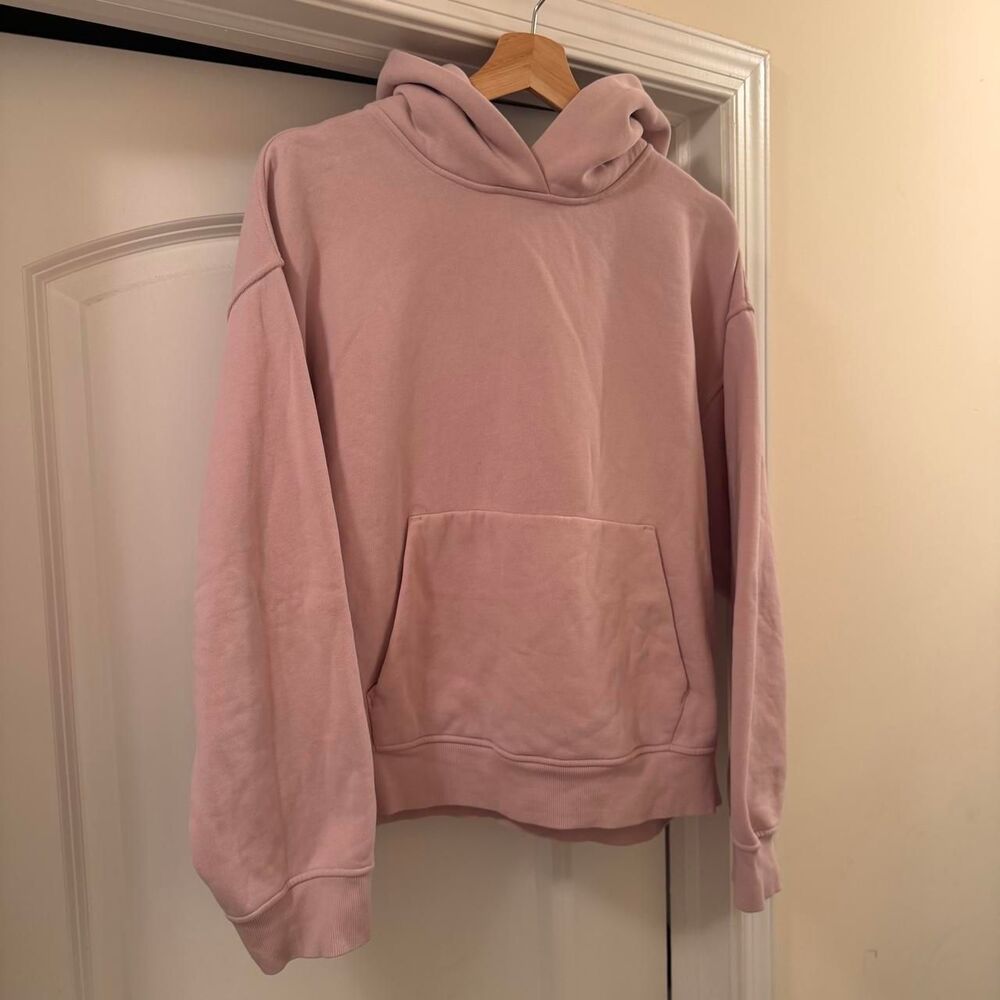 Lululemon Light Pink Hoodie Pullover Fleece Athleisure Y2K Size Large